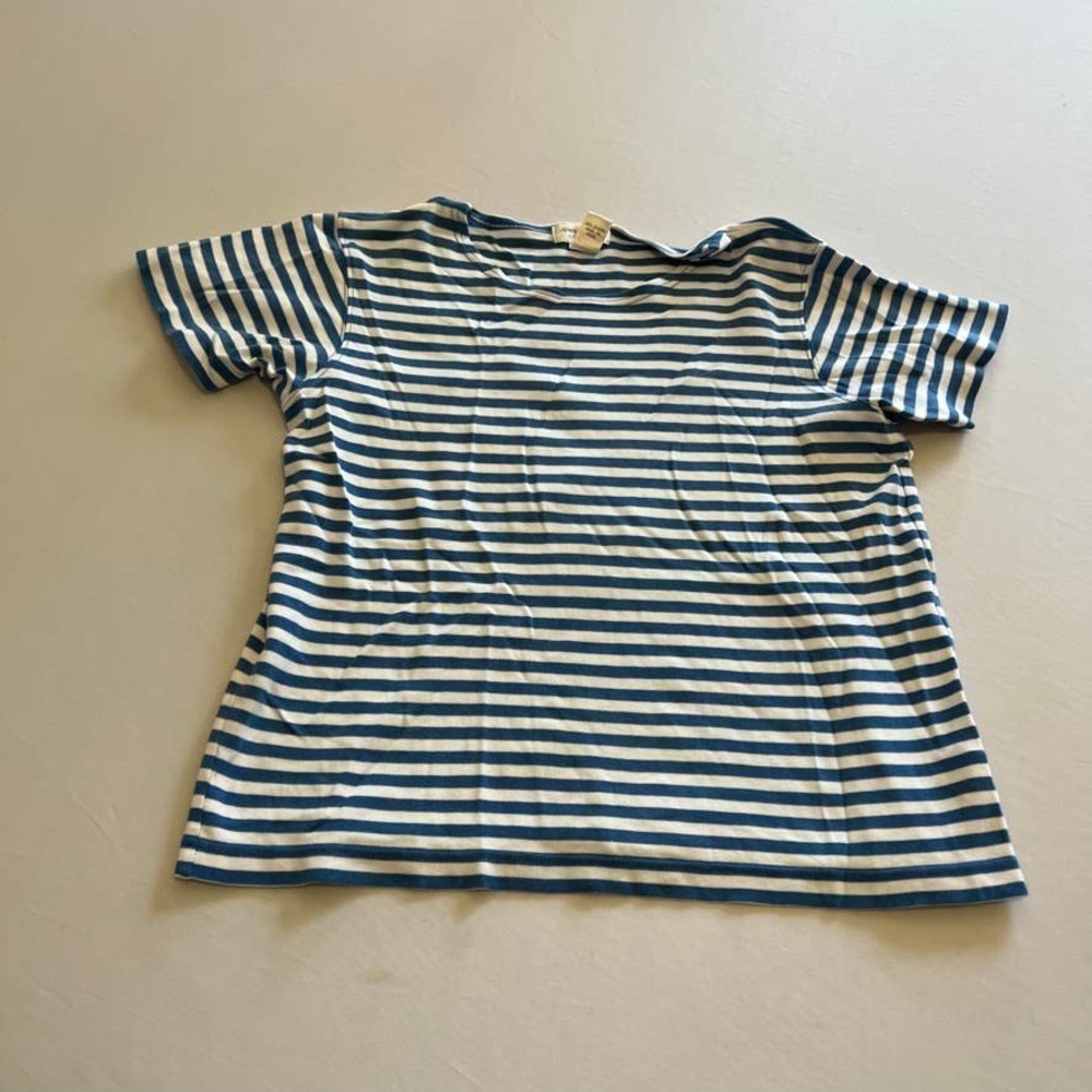 5/ $25 JONES New York Sport Blue White striped casual top M
